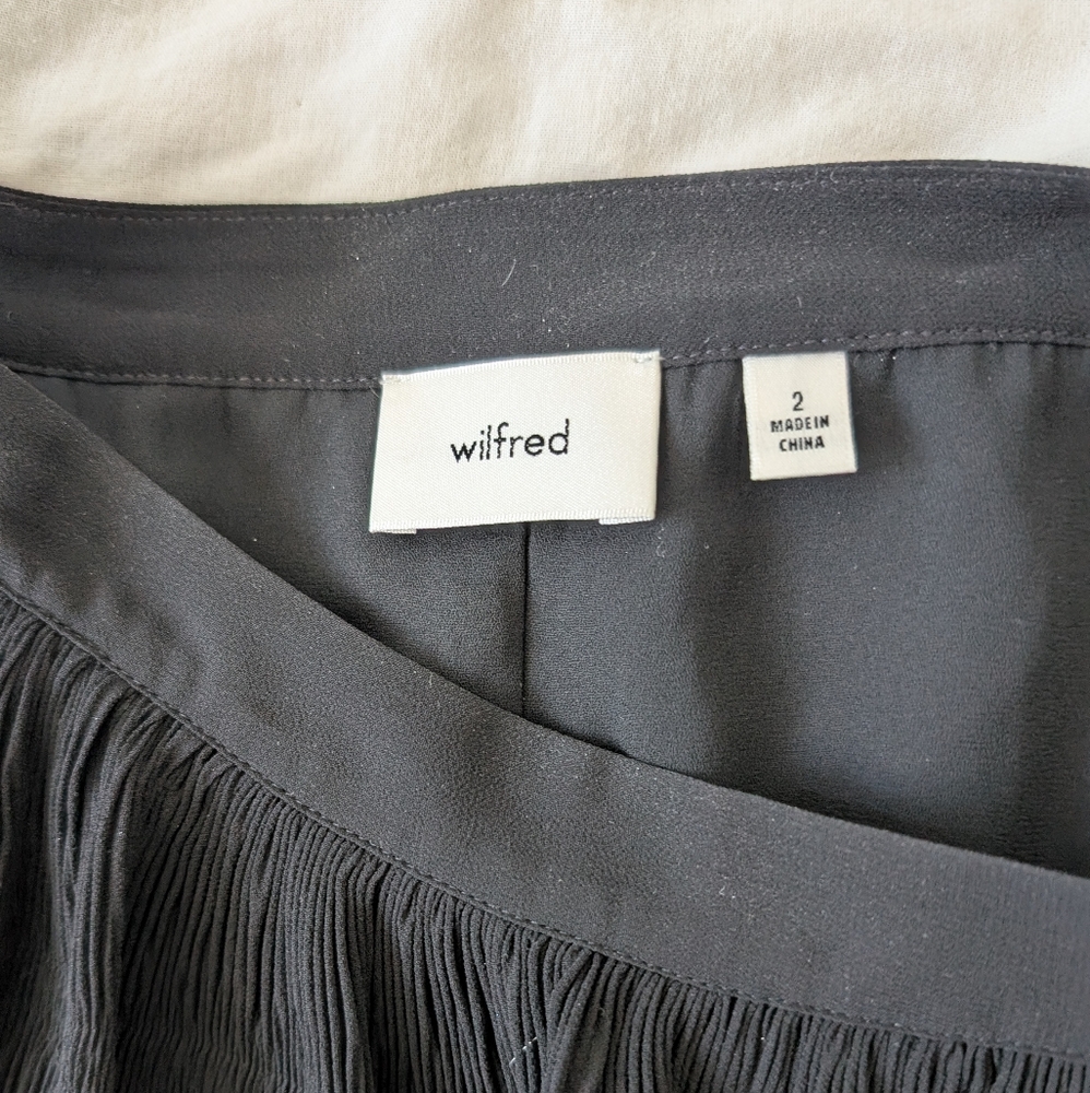 Wilfred Black Maxi Skirt